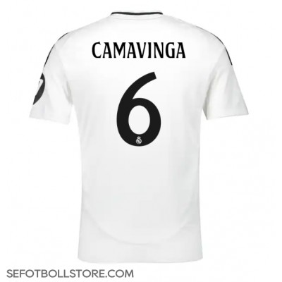 Real Madrid Eduardo Camavinga #6 Replika Hemmatröja 2024-25 Kortärmad Real Madrid Eduardo Camavinga #6 Replika Hemmatröja 2024-25 Kortärmad